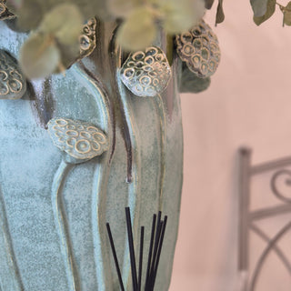 Lotus Seed Ceramic Vase – Sculptural Statement