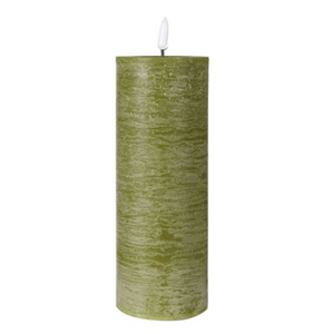 20cm Moss Melt LED Candle nationwide delivery www.lilybloom.ie