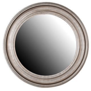 Ballsbridge Mirror – round distressed silver wall mirror, 900mm diameter, vintage-style elegance. Buy online at www.lilybloom.ie