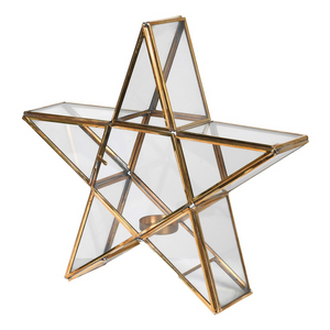 Brass Star Candle Holder nationwide delivery www.lilybloom.ie