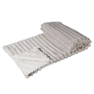 _Cloud Ribbed Faux Fur Throw nationwide delivery www.lilybloom.ie