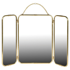 _Gold Triple Wall Mirror nationwide delivery www.lilybloom.ie
