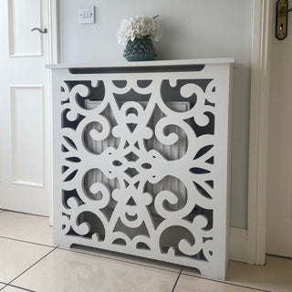 Made to measure bespoke radiator cabinet made by Lily Bloom, Gorey