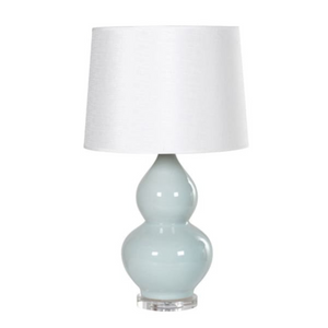 Porcelain Hourglass Table Lamp and Crystal Base with Shade nationwide delivery www.lilybloom.ie