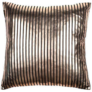 Striptease Black and Gold Pinstripe Cushion Small