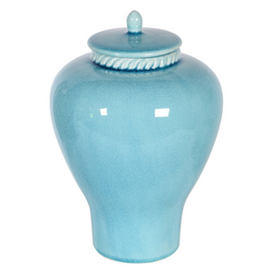 Small Aqua Blue Lidded Jar nationwide delivery www.ilybloom.ie