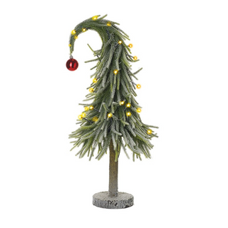 Tall Light Up Bending Christmas Tree nationwide delivery www.lilybloom.ie