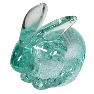 Aqua Glass Rabbit nationwide delivery www.lilybloom.ie