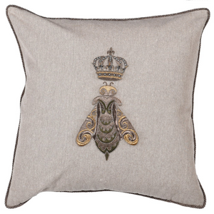 _Beige Bee with Crown Cushion Cover nationwide delivery www.lilybloom.ie