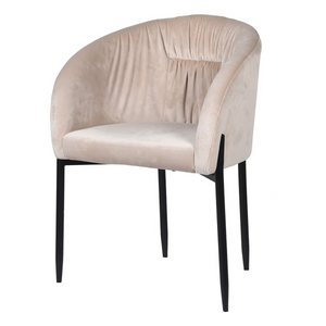 _Cream Velvet Rouch Chair nationwide delivery www.lilybloom.ie