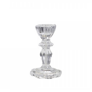 Glass Candlestick with Lace Edge nationwide www.lilybloom.ie