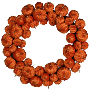 Orange Pumpkin Wreath nationwide delivery www.lilybloom.ie