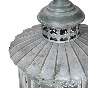 Set of 2 Antique Grey Lanterns with Stand nationwide delivery www.lilybloom.ie