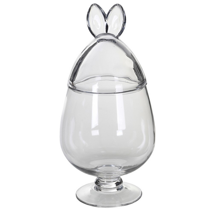 Small Glass Rabbit Ears Jar