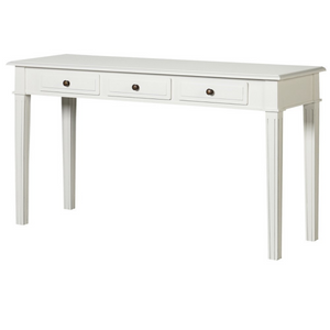 White Hamptons 3 Drawer Hall Table nationwide delivery www.lilybloom.ie