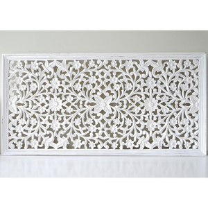 Wooden Panel White Oblong Heart nationwide delivery www.lilybloom.ie