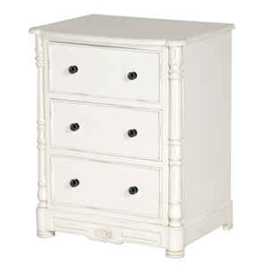 le-boudoir-francais Turned 3 drawer Bedside table nationwide delivery www.lilybloom.ie