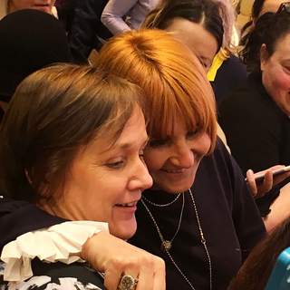 Lily Bloom meets Mary Portas at a recent trade event in the UK