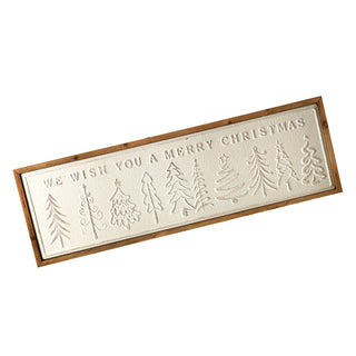 White Metal Merry Christmas Wall Decor