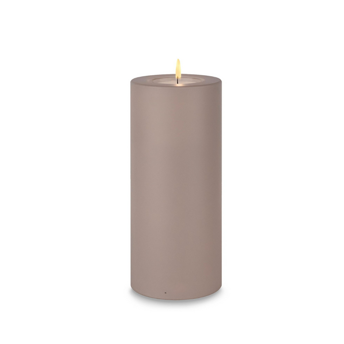 18cm Taupe Candle Holder