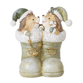 Hedgehogs in Santa Boots