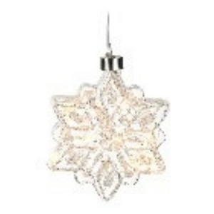 1 Hanging Snowflake Light Christmas decorations nationwide delivery www.lilybloom.ie