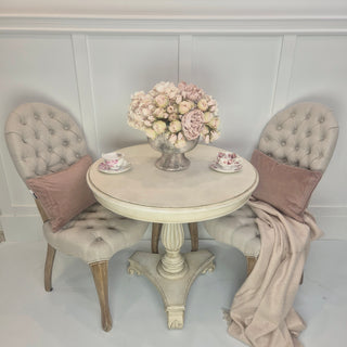 Graham – Linen Buttoned Dining Chair