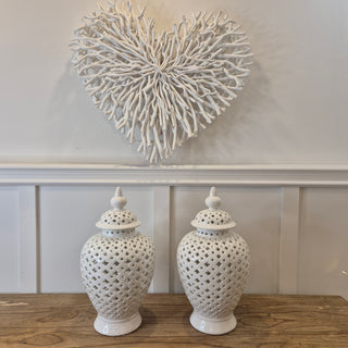 The Wexford White Collection – Ginger Jars &amp; Rustic Heart Styling Set