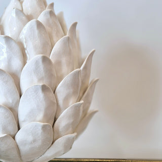Large Alabaster Artichoke on Base