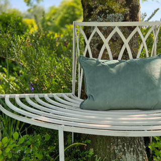 French Country Circular Tree Bench Seat – Cream