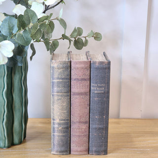 Set of 3 Distressed Marbled Book Boxes