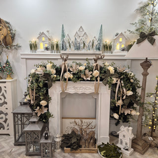 Gold Poinsettias Garland