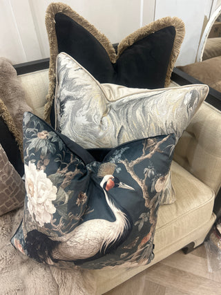 Malini Symphony Taupe Cushion