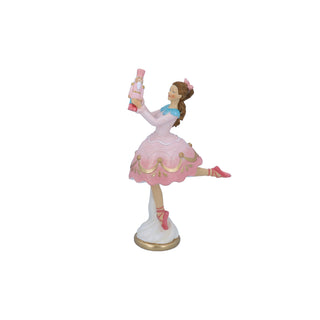 Pre-Order Pastel Resin Clara with Nutcracker Ornament