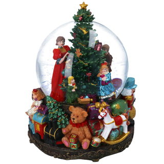 Pre-Order Family Christmas Tree Music Snow Globe