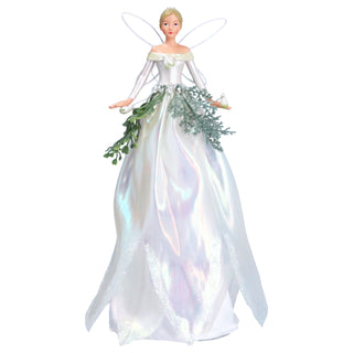Resin/Organza Snowdrop Fairy Tree Topper Large