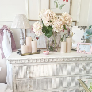 3 Drawer Ribbed  Country Chic Chest