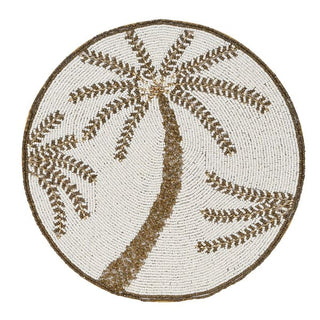 Set of 4 Palm Beaded Placemats