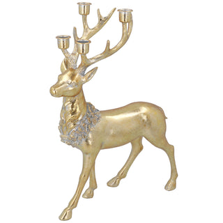 Pre-Order Gold Resin Stag Candelabra