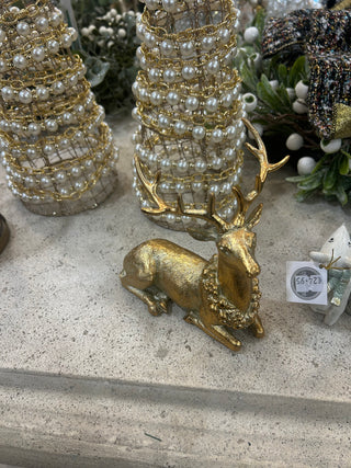 Gold Sitting Stag