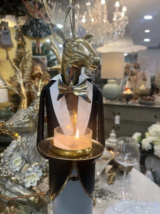 Butler Deer with Candle holder