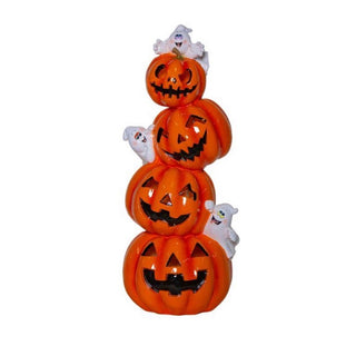 Harvest Glow LED Pumpkin Stack
