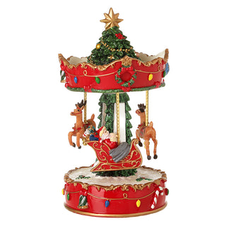 SANTA SLEIGH SPIN MERRY GO ROUND