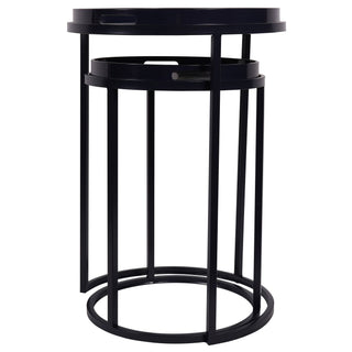 Belvedere Peacock Print Side Tables – Set of 2, Laura Ashley Collection