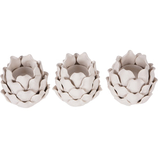 Belvedere Artichoke Tealight Holders – Set of 3, Laura Ashley Collection