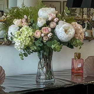 Bealtaine Floral Display in Glass Vase