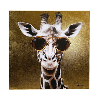 Golden Giraffe Canvas