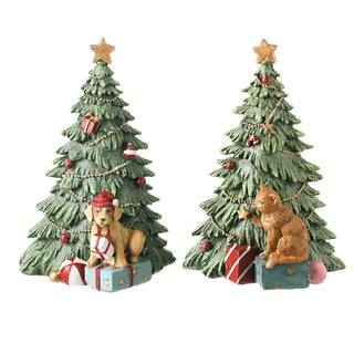 Christmas Trees with Dog & Cat Mix