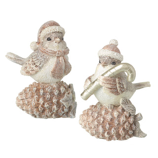 Christmas Birds on Pine Cones Mix