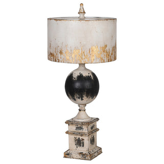Amy Table Lamp – distressed metal table lamp, tall iron lamp for interiors, available online at www.lilybloom.ie or visit Lily Bloom, Gorey, Ireland